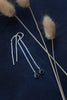 Black Onyx Threads- Sterling Silver