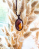 Oval Mookaite Jasper Pendant- Macramé Cord