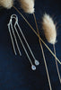 Moonstone Earring Threads - Sterling Silver