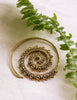 Candice Spiral Earrings - Brass