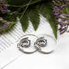 Wandering Gypsy Spiral Earrings - Silver Plated