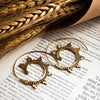 Bohemian Spiral Earrings - Brass