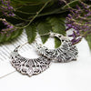 Dreaming Hoop Earrings - Silver Plated