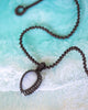 Moonstone Pendant - Macramé Cord
