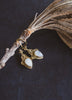 Laura Moonstone Earrings - Brass