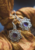 Star Dust Amethyst Earrings - Sterling Silver