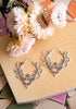 Nisha Hoop Earrings - Silver Plated