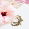 Harper Hoop Earrings - Brass