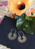 Mandala Hoop Earrings - Silver Plated