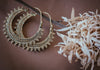 Large Polly Hoop Earrings - Brass