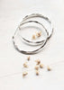Faith Hoop Earrings - Silver Plated