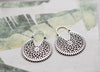Olivia Hoop Earrings - Silver Plated