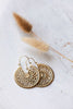 Olivia Hoop Earrings - Brass
