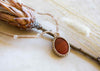 Red Jasper Pendant with Moonstone Beads~ Macramé Cord