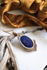 Lover Lapis Lazuli Pendant - Macramé Cord
