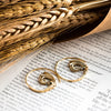 Wandering Gypsy Spiral Earrings - Brass