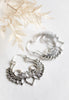 Lotus Goddess Earrings - Silver Plated