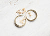 Hayley Hoop Earrings - Brass